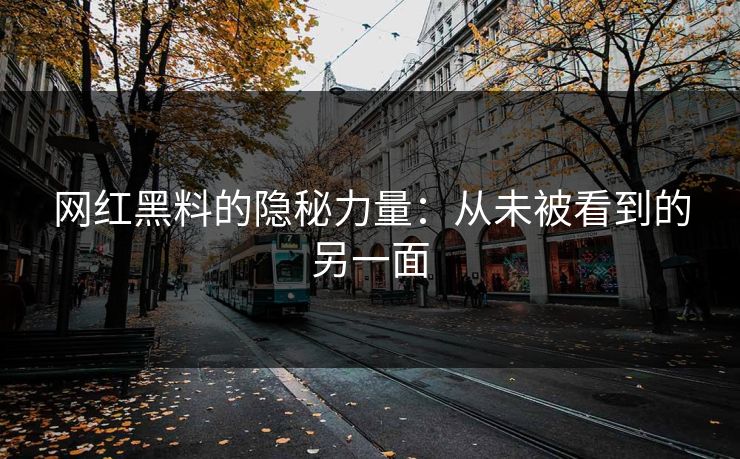 网红黑料的隐秘力量：从未被看到的另一面