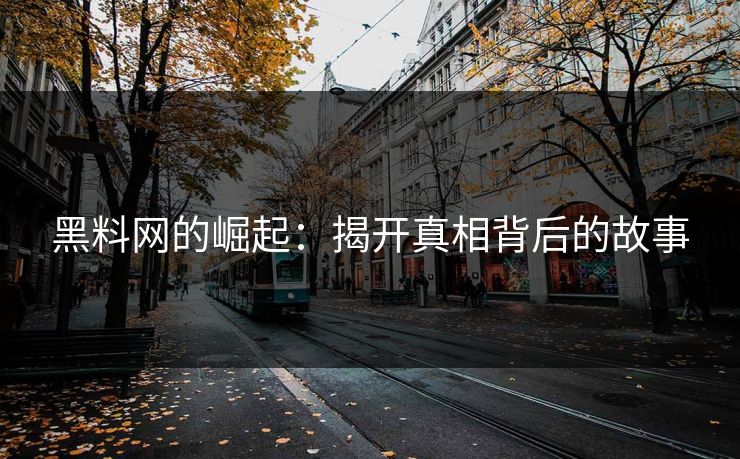 黑料网的崛起:揭开真相背后的故事 黑料网的崛起:揭开真相背后的故事